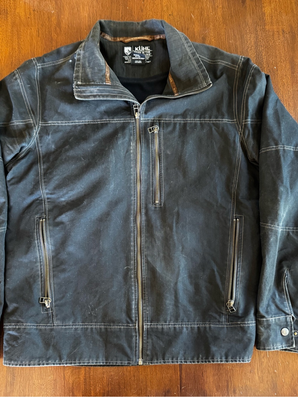 Kuhl Men's Black Canvas Zip Shirt Jacket